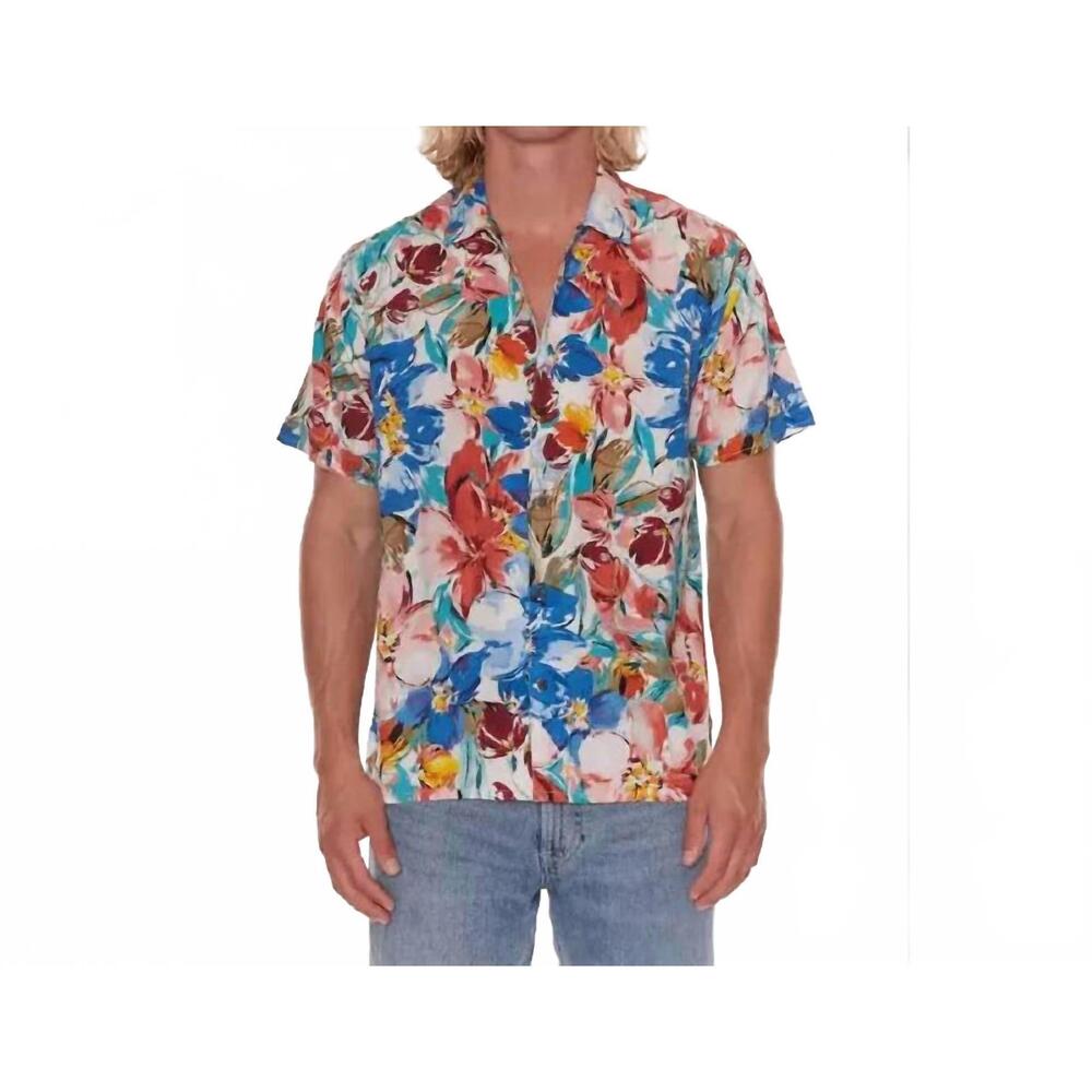 NEW RAGA strong drive short sleeve shirt in multi